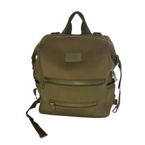 Dagne Dover Neoprene Diaper Backpack Olive Green – Pad & Bottle Holder Included